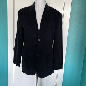 Mens black velvet blazer